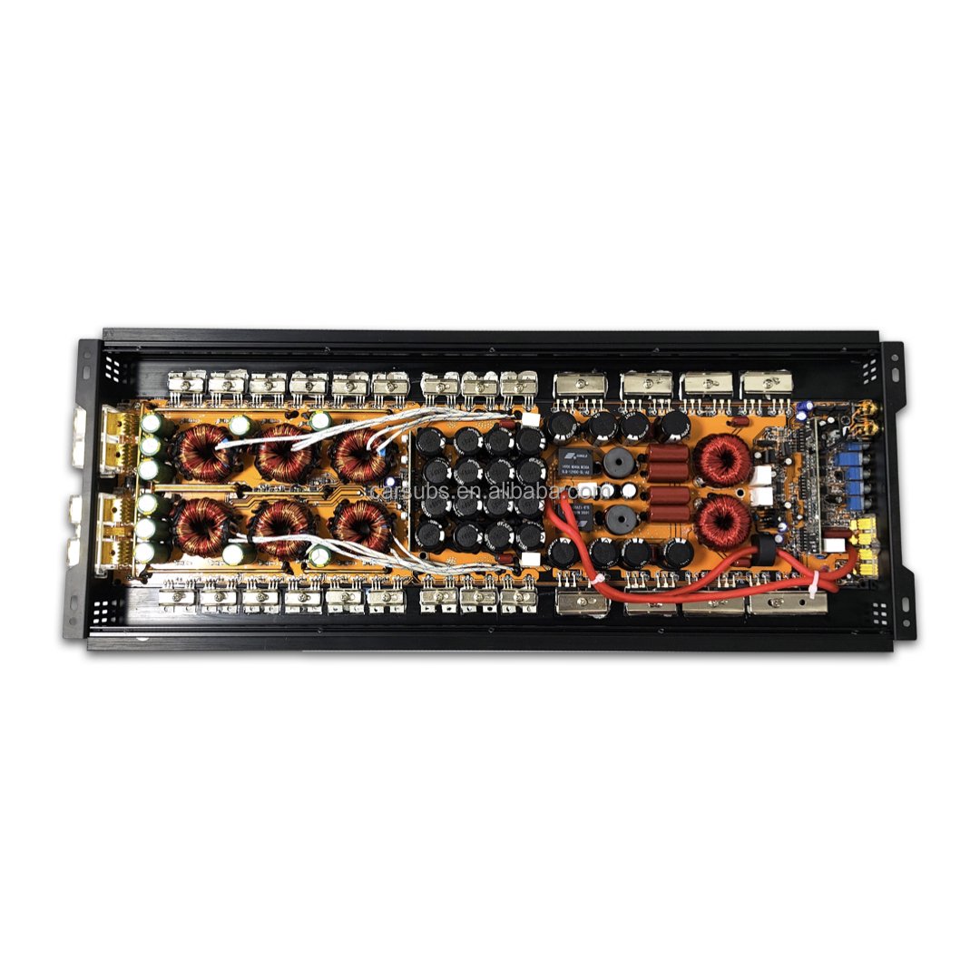 RMS 4000W Korea Board 1ohm Car Subwoofer Amplifier Class D Peak 5000W Dynamic 0.5 Ohm Strong Bass Monoblock Car Amplifier